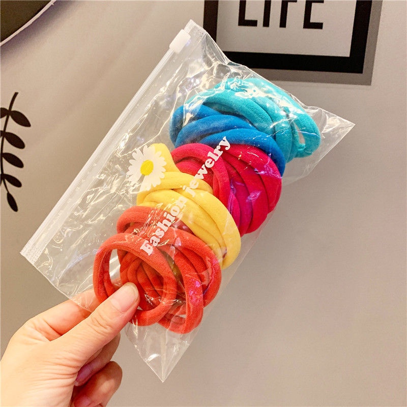 MURMURE.ID | 25 PCS KARET RAMBUT ELASTIS POLOS KUNCIR RAMBUT BULAT HAIRTIE IMPORT MURAH HA073-5