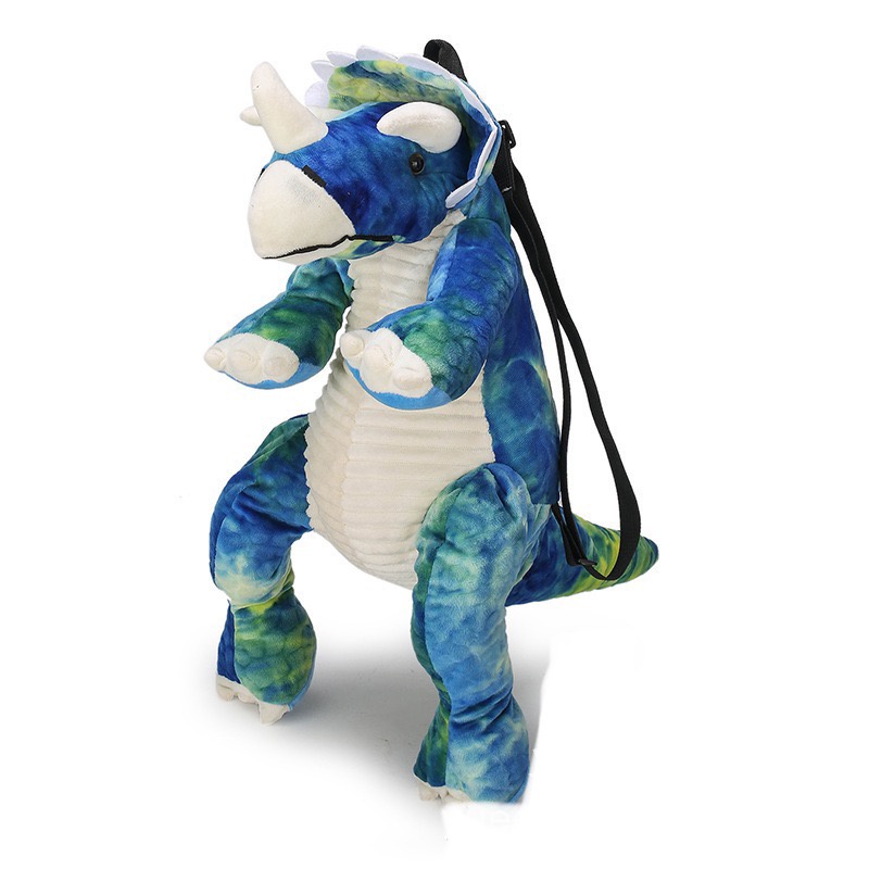 TAS RANSEL DINOSAURUS BACKPACK FULL BODY TAS BONEKA ANAK LAKI LAKI Super Api Simulasi Dinosaurus Ransel Triceratops Tyrannosaurus Kartun BONEKA Plush BAG Ransel DINO