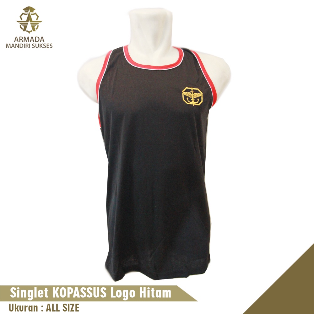 Kaos Singlet Kopassus Logo - Kaos Dalam Kopassus