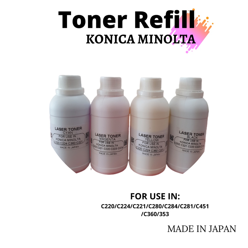 Refill Toner Konica Minolta Bizhub C554/c454/c364/c284/c224