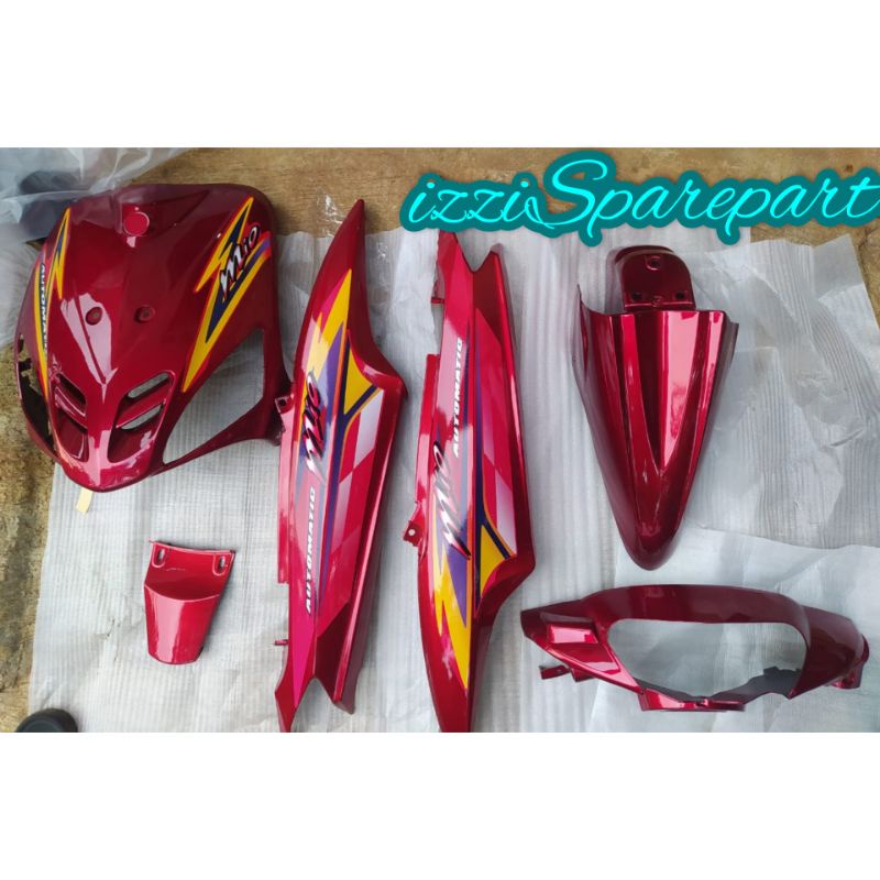 FULL BODY HALUS MIO SPORTY MERAH MAROON + STRIPING BENDERA 2004