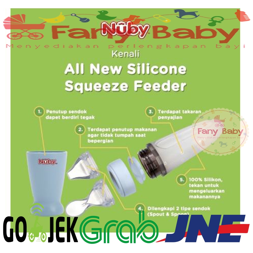 Nuby All Silicone Squeeze Feeder