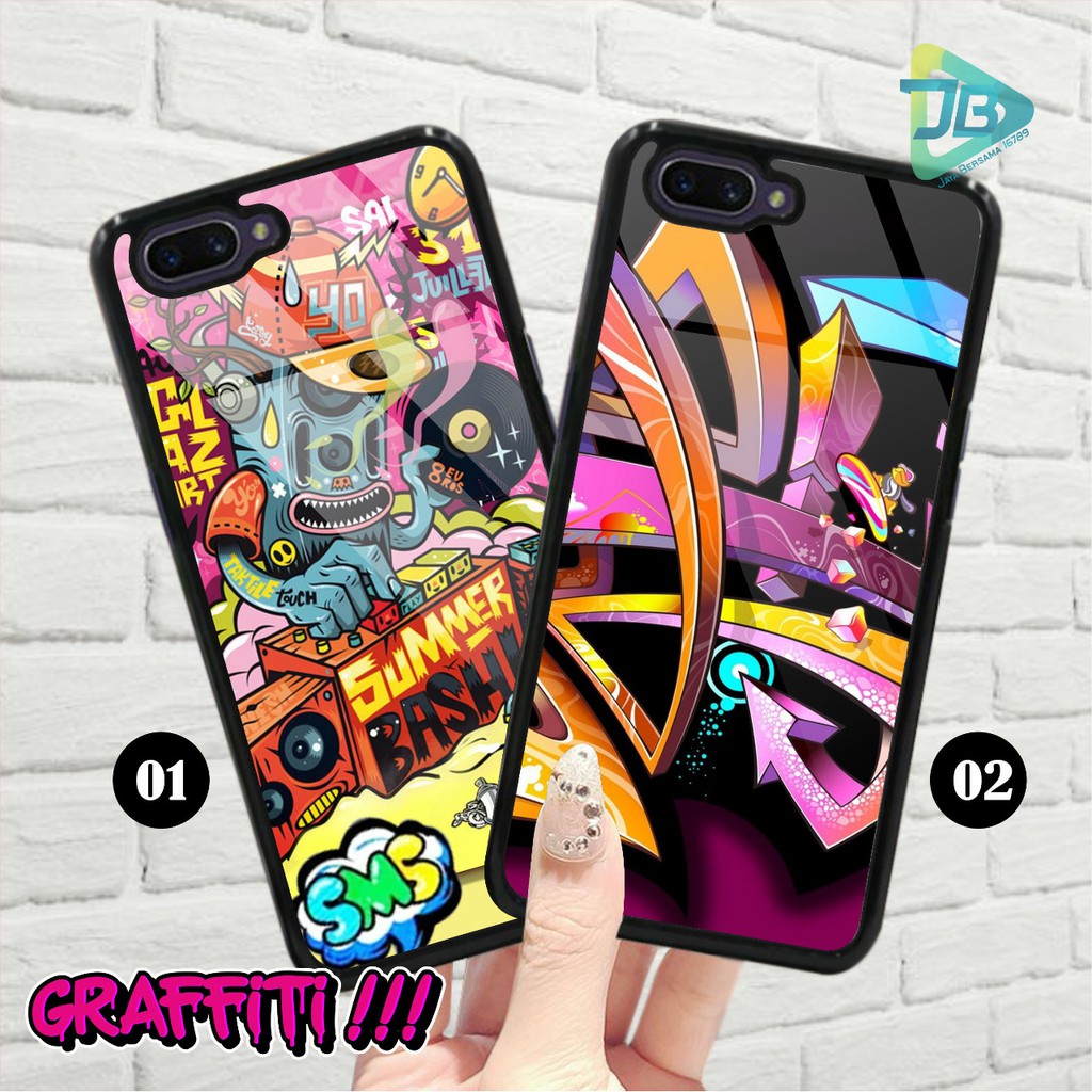 HARDCASE 2D GLOSSY GRAFFITI OPPO VIVO XIAOMI SAMSUNG REALME IPHONE ALL TYPE JB4674