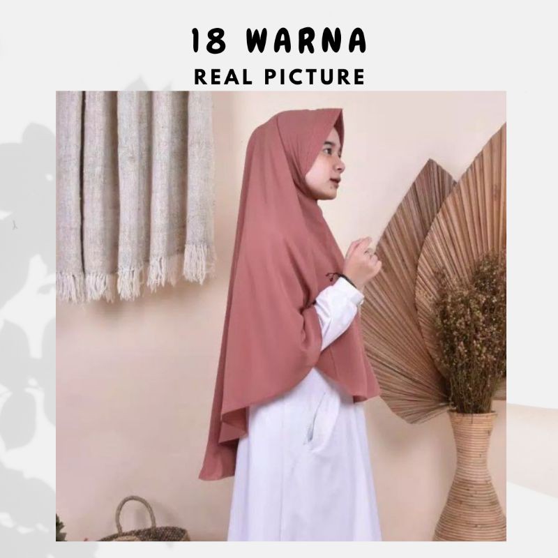 Khimar Pet Hijab Instant Bahan Wolfis Premium Kerudung Jilbab Murah