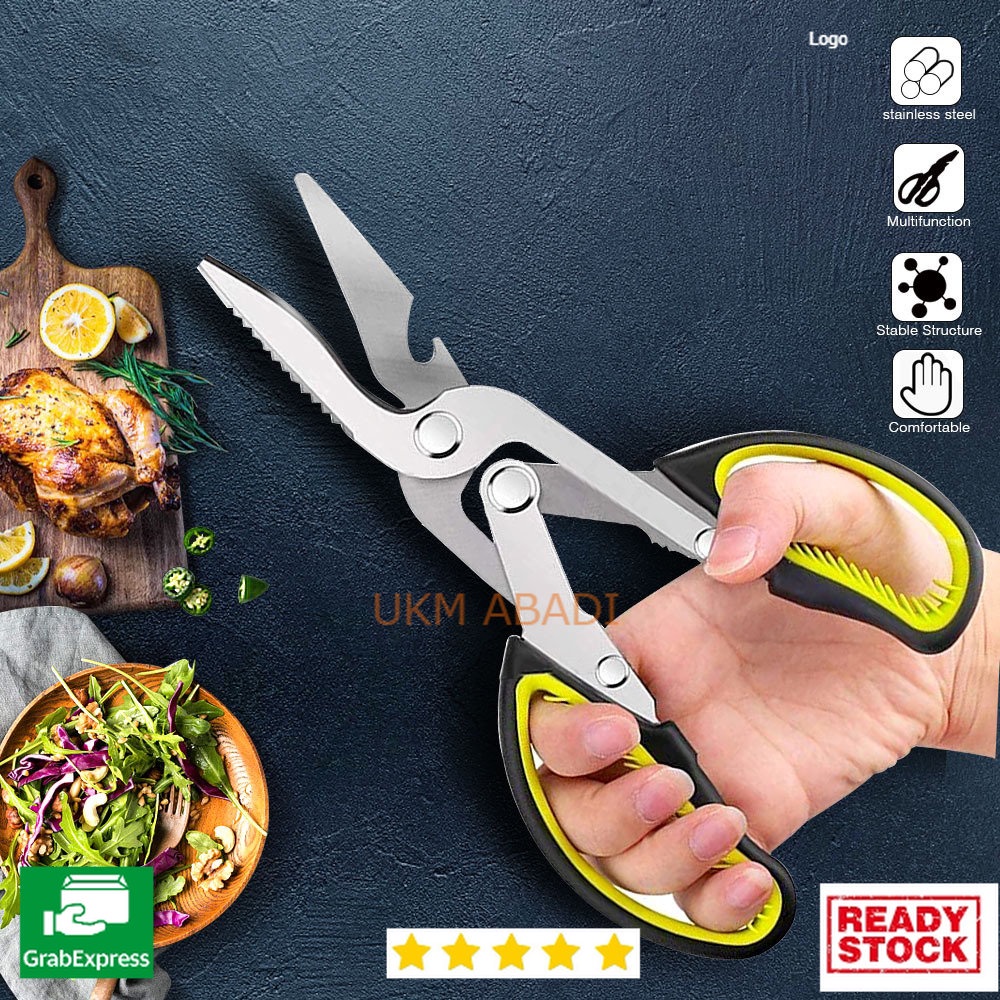 Gunting Daging Dapur Multifungsi Kitchen Meat Scissors MY001