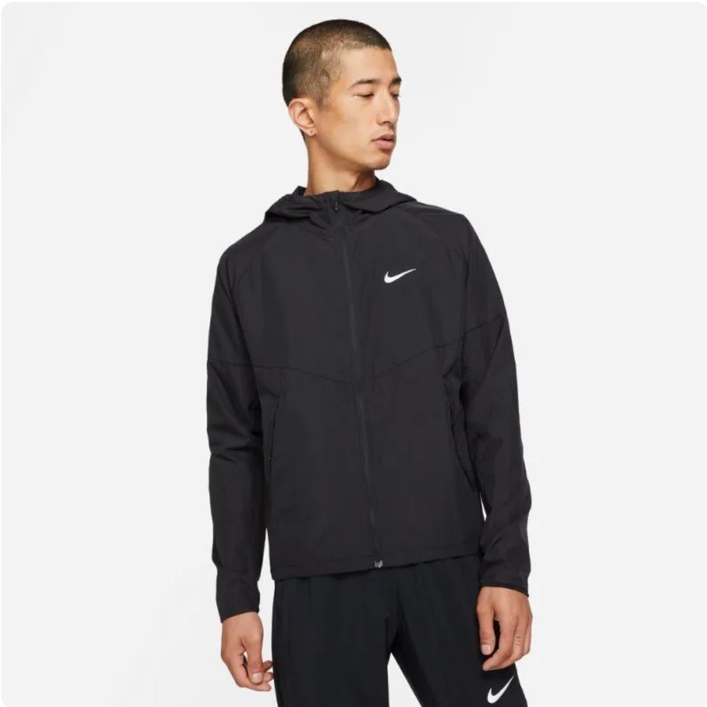 NIKE REPEL MILER JACKET BLACK DD4747-010 Men Running Jaket Original