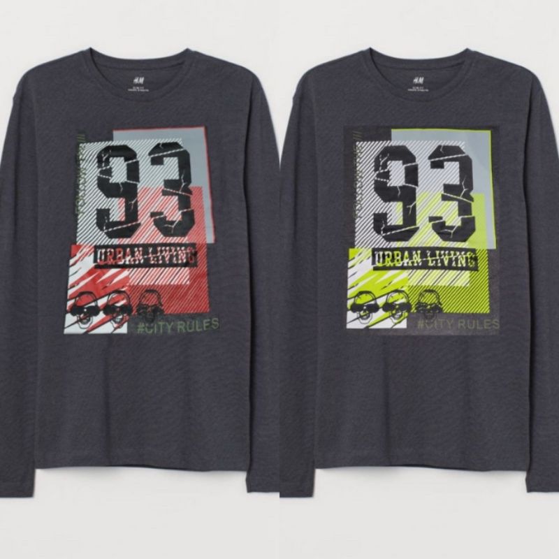 kaos HM anak laki-laki size junior