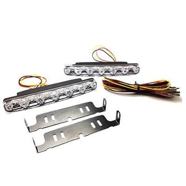 Lampu Drl Mobil 6 Led Putih Drl 6 Mata  6 Titik  Putih