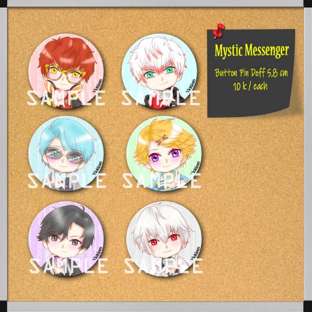 Button Pin Mystic Messenger