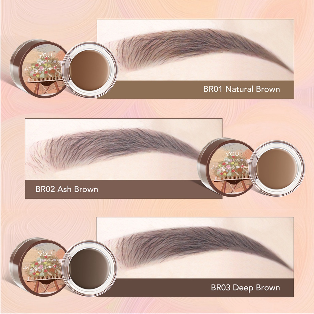 ✦SINAR✦ Y.O.U ( YOU )  - Colorland Art shaping brow pomade - ash brown