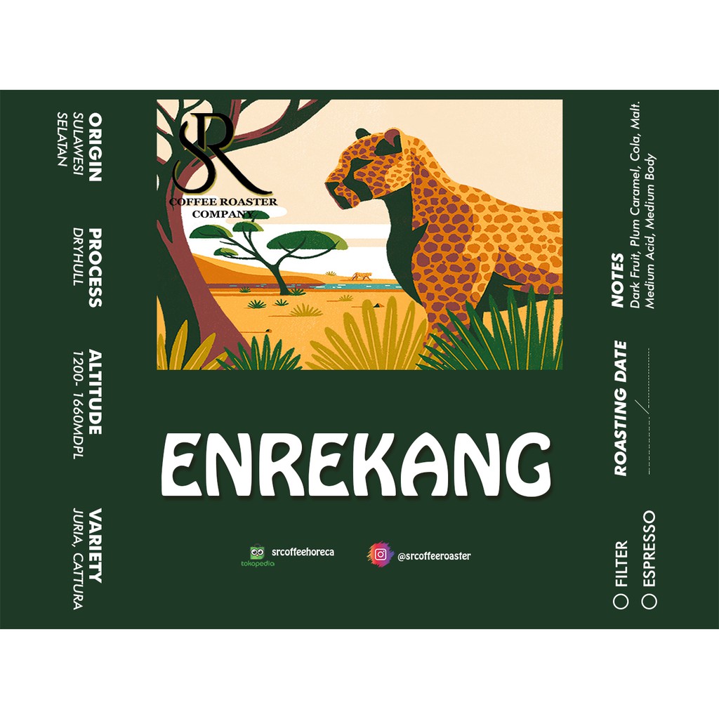 

Kopi Arabika Enrekang Dryhull 200 gr - Arabica Roasted Beans