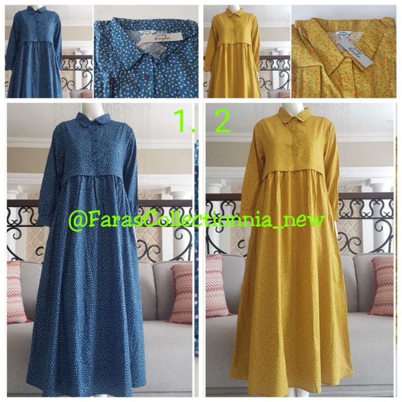 Gamis Katun Jepang saku samping ori by edness kayla