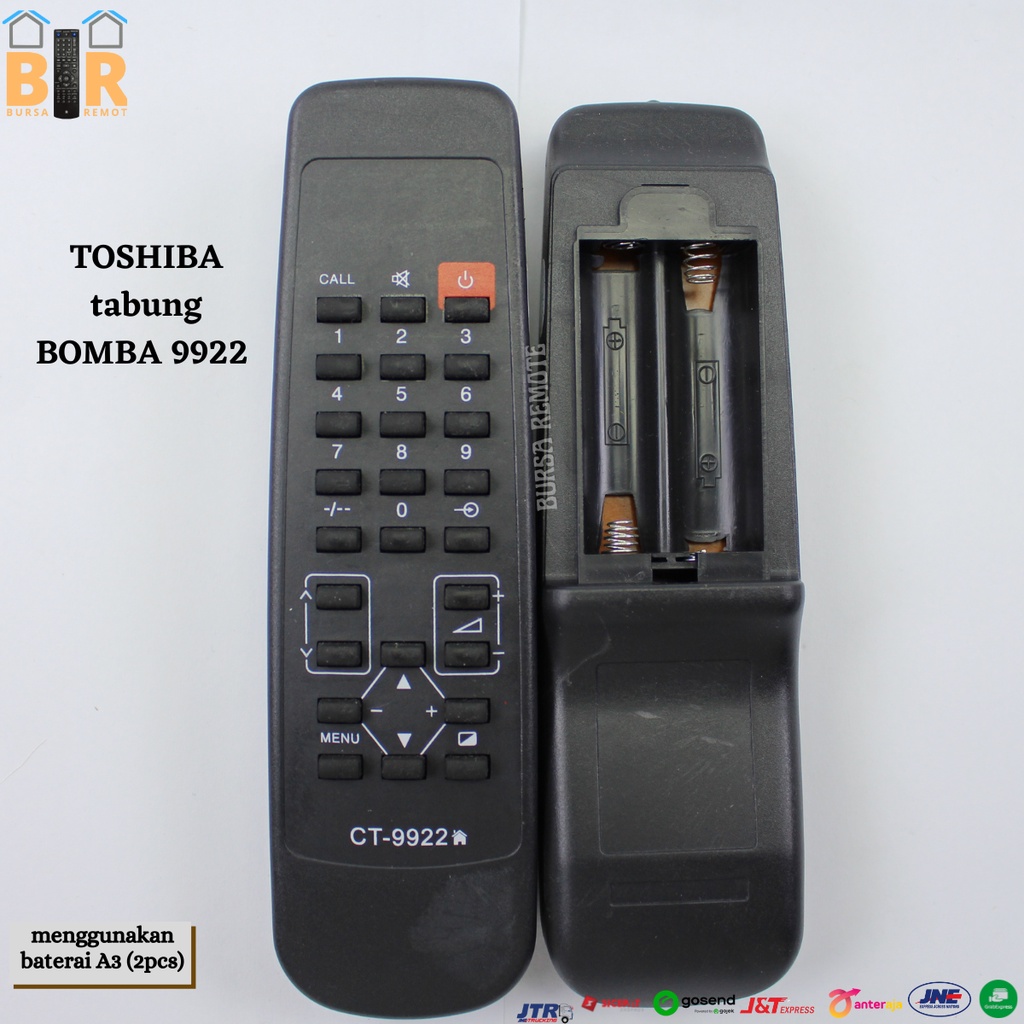 Remot Remote TV TABUNG TOSHIBA bomba 9922 - ECERAN DAN GROSIR