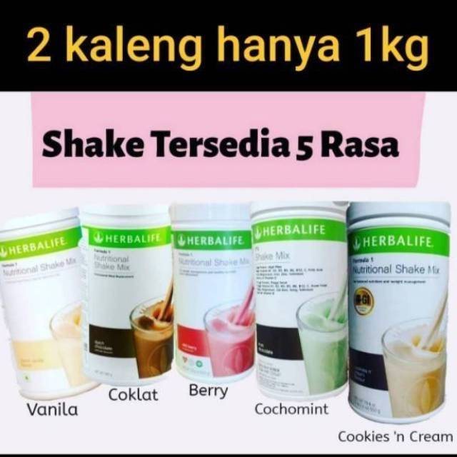 

2 kaleng Shake Mix - bisa pilih rasa