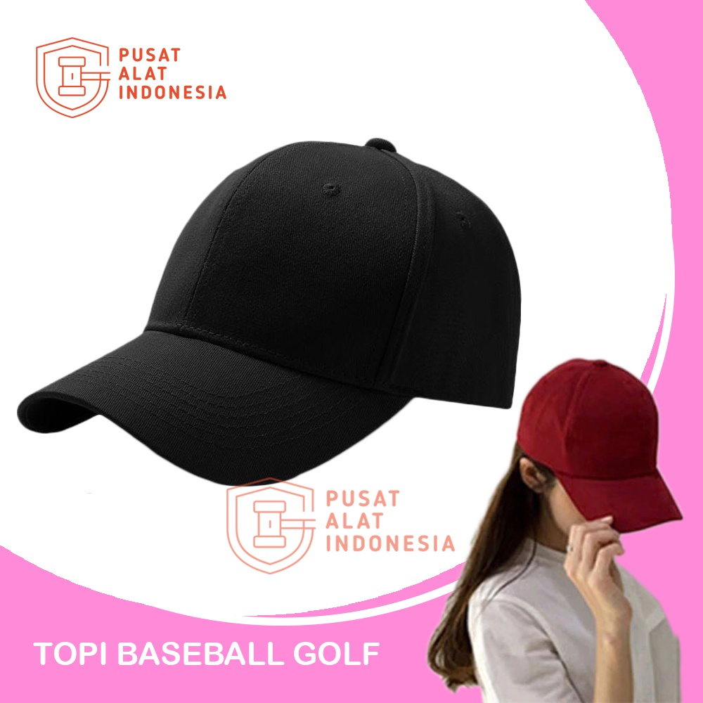 TOPI POLOS BASEBALL CASUAL DISTRO GOLF KOREAN STYLE UNISEX HAT CAP KUALITAS PREMIUM PRIA WANITA NYAMAN SR20