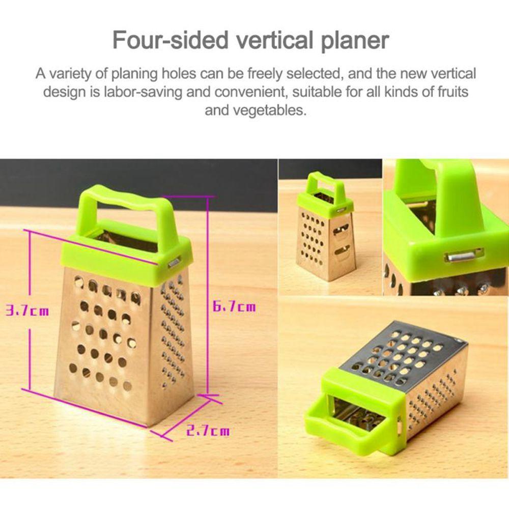 [Elegan] Parutan Kotak Dengan Pegangan Multifungsi Cheese Slicer Cutter Shredder Untuk Penggiling Bawang Putih Kentang