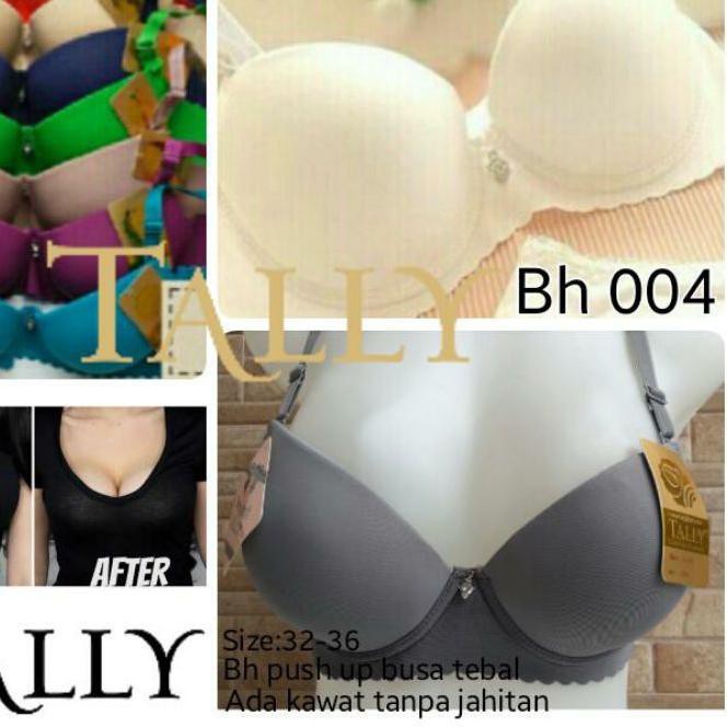➥ BH | Bra Seamless/tanpa Jahitan TALLY 004 Push Up Bra Pakai Kawat dan Busa Tebal ◄