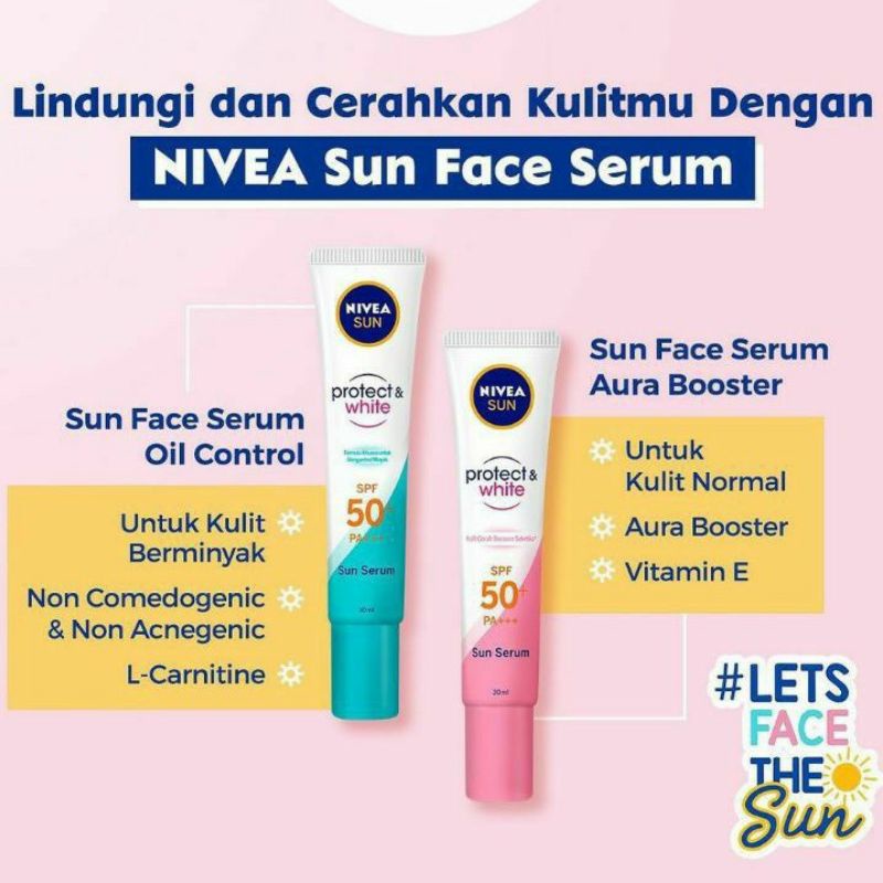 Nivea Sun Face Serum Oil Control &amp; Instant Aura