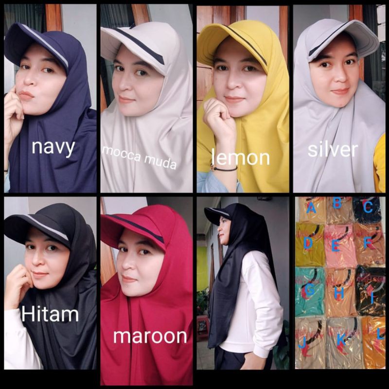 Hijab Topi Sport/Hijab Topi Olah Raga