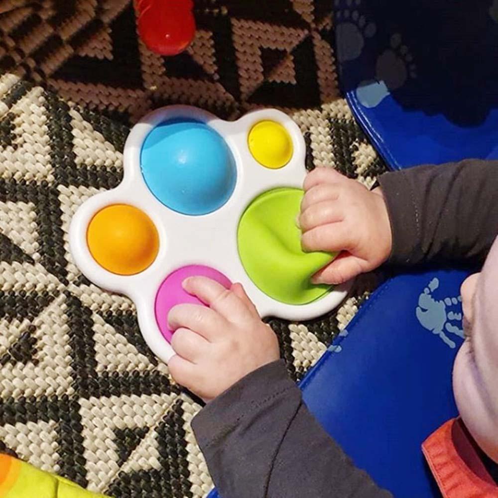 [Elegan] Mainan Bayi Colorful Rattle Montessori Fidget Toys