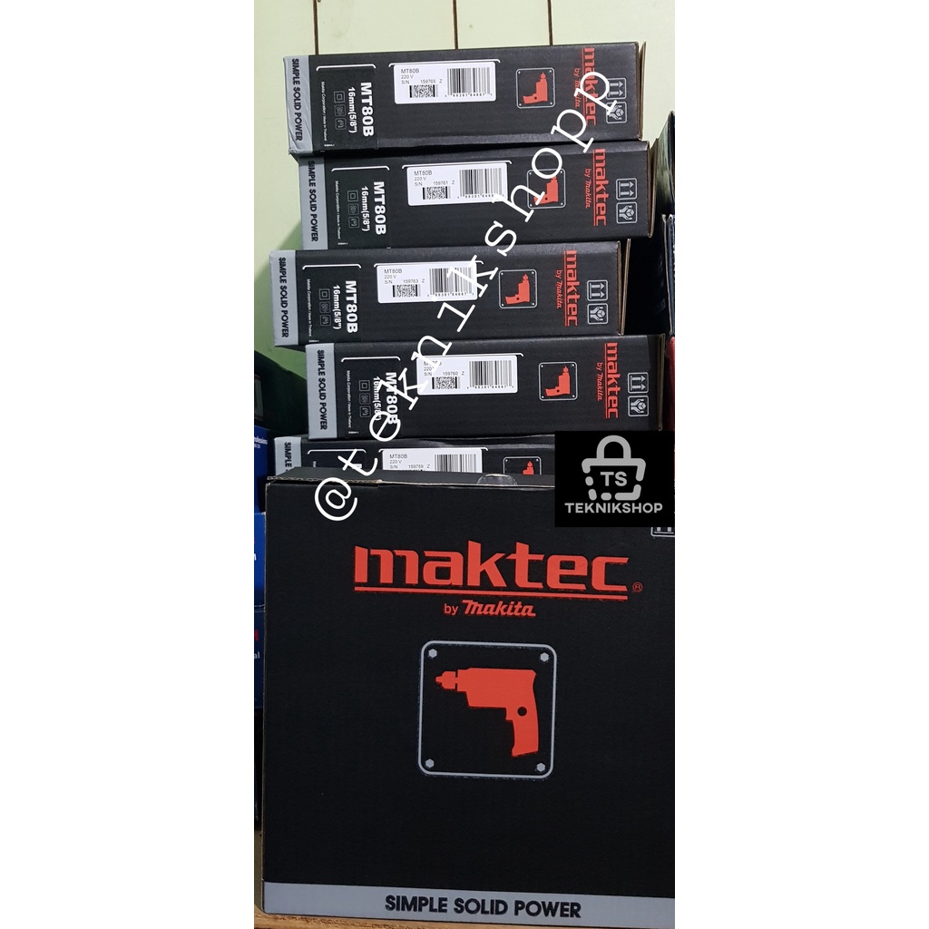 BOR MAKTEC MT80B 13MM / MESIN BOR TANGAN 13 MM / HAND DRILL