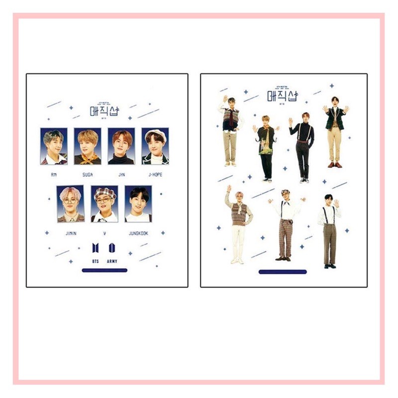 BTS DECO STIKER SET MUSTER UNOFFICIAL
