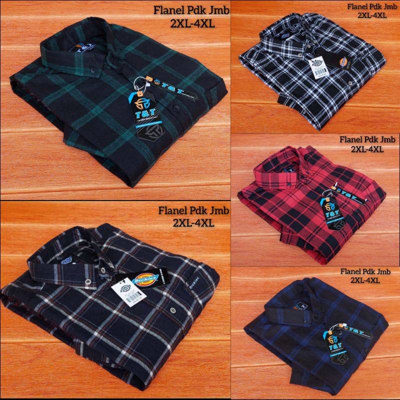 flanel pendek jumbo pria size XXL-XXXL-XXXXL import distro terbaru hits