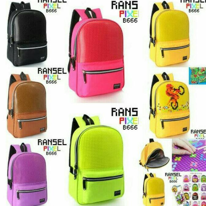 Best Tas Ransel Sekolah Anak Pixel Powa Lego 666 Trendy