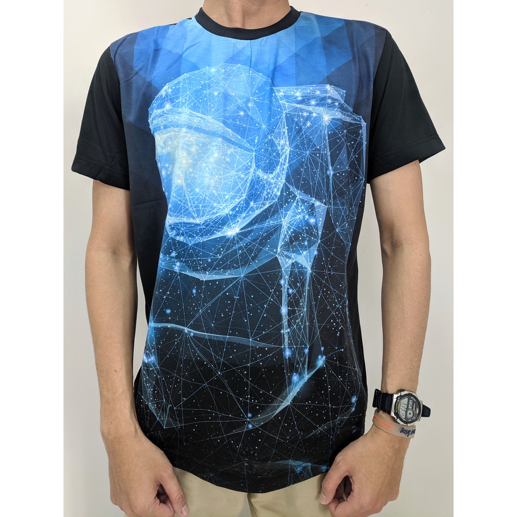 Kaos Pria  / T-Shirt - Baju Kaos Printing 3D A45 Import Bangkok SPOON