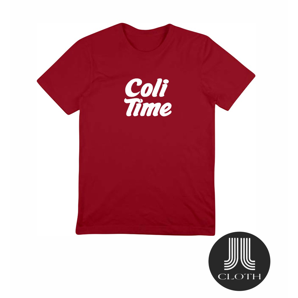 TSHIRT BAJU KAOS DISTRO PRIA WANITA PLESETAN COLI TIME COTTON COMBED 30S