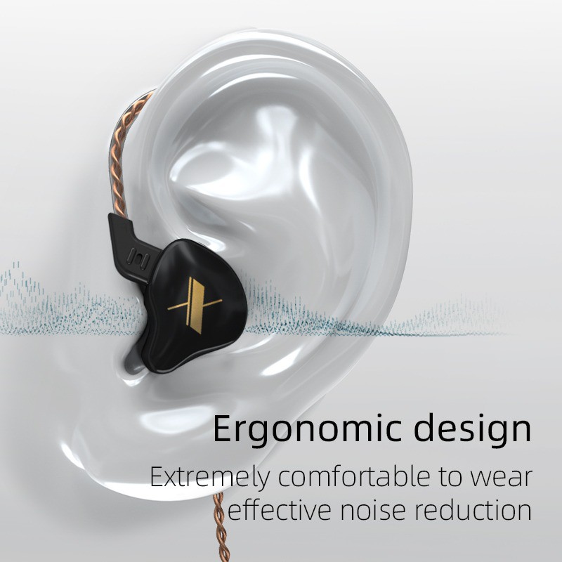 Knowledge Zenith KZ EDX Stage Monitoring IEM Single Driver Earphone