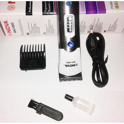 Mesin Alat Potong rambut Jenggot Kumis Bulu Anak Bayi Shaver Charger Elektrik Nova Nhc-6002