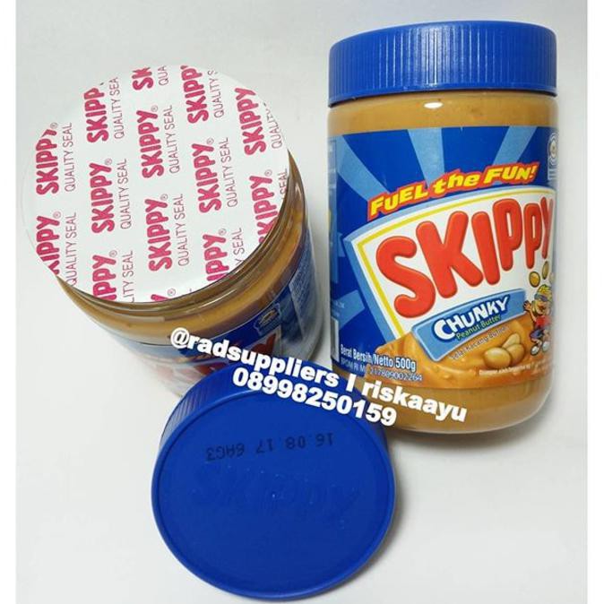 

PROMO ENAK Skippy Chunky 500gram, Peanut Butter Spread, Premium Quality Terlaris