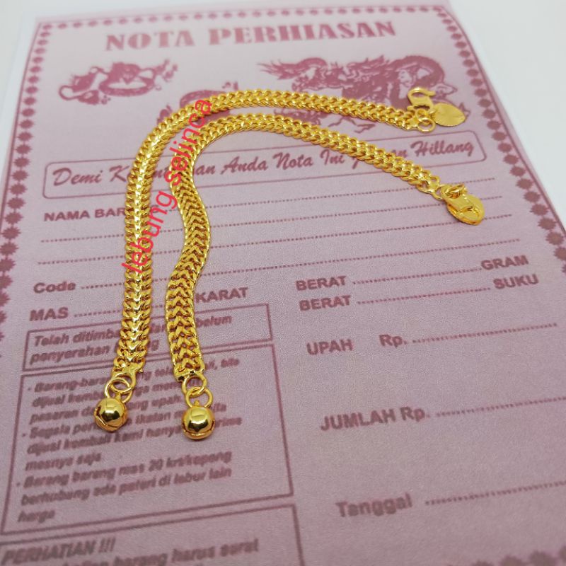 gelang tikar terbuat dari koin asli edisi 1991-1994 tidak mudah luntur