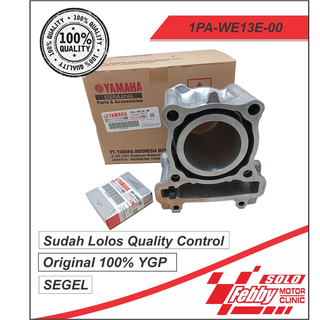 CYLINDER BLOK-BURENG-RING PISTON VIXION OLD-NEW VIXION R15 LAMA ORIGINAL 1PA-WE13E-00
