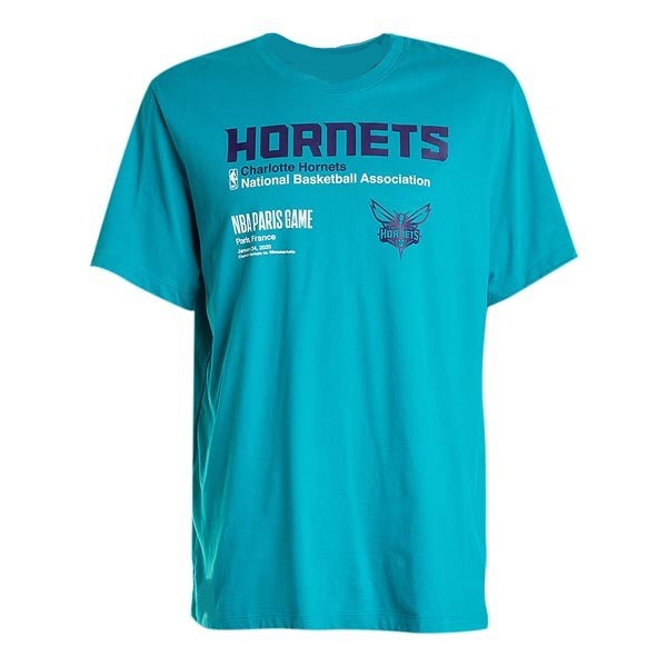 T-Shirt / Baju / Kaos Nike Basketball Charlotte Hornets NBA Paris Game