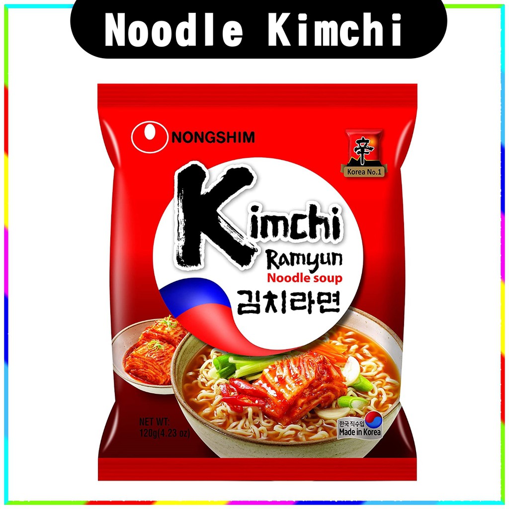 

kimchi ramyun noodle soup NONGSHIM 120g mie pasta instan korea style