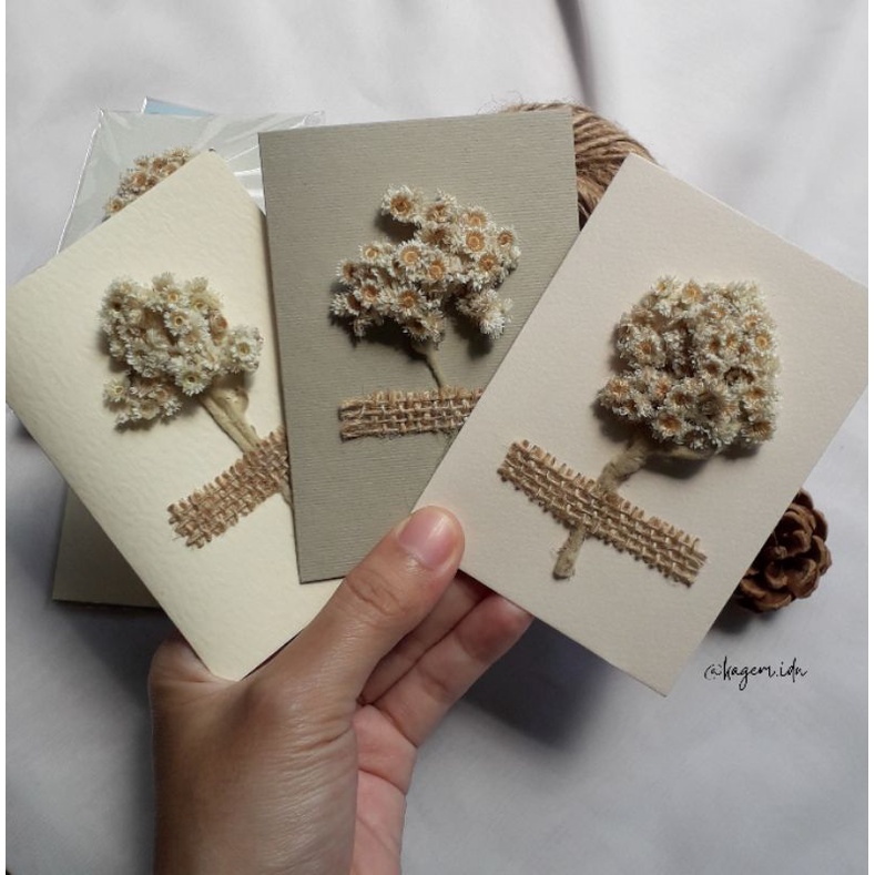 

Kartu Ucapan Rustic / Greeting Card Rustic / Kartu Ucapan Bunga Kering / Kartu Ucapan Hampers / Kartu Ucapan Kado