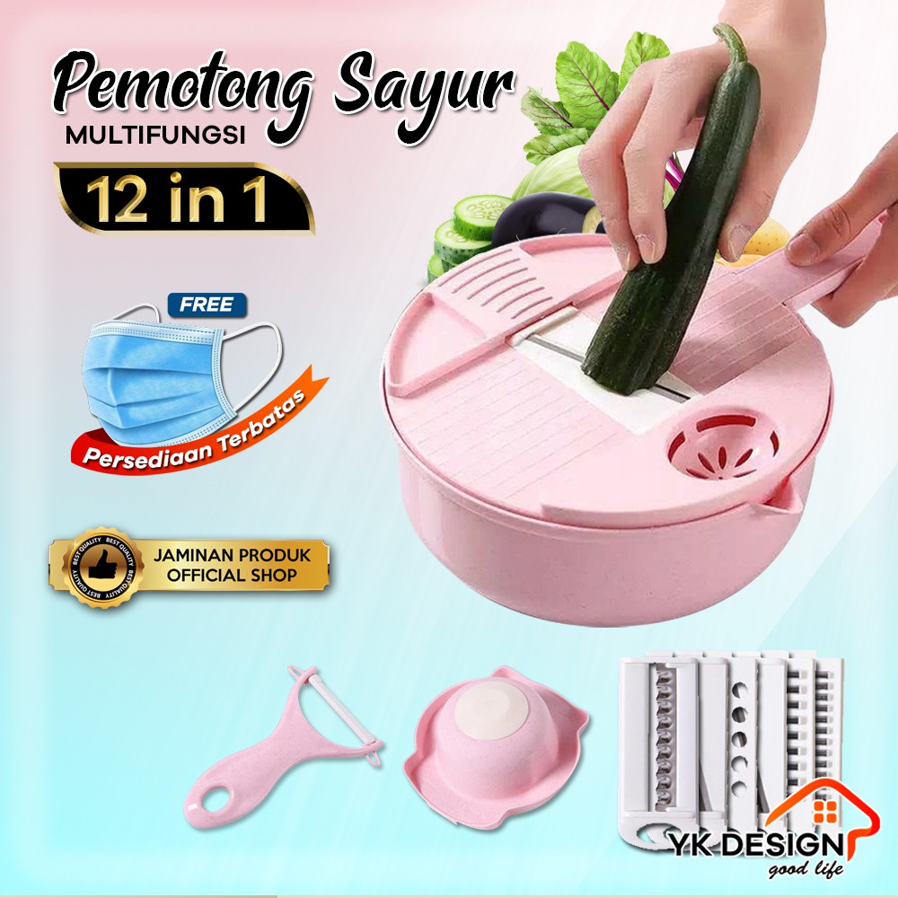 YK DESIGN YK 123 Alat Potong Kentang Sayur Multifungsi 