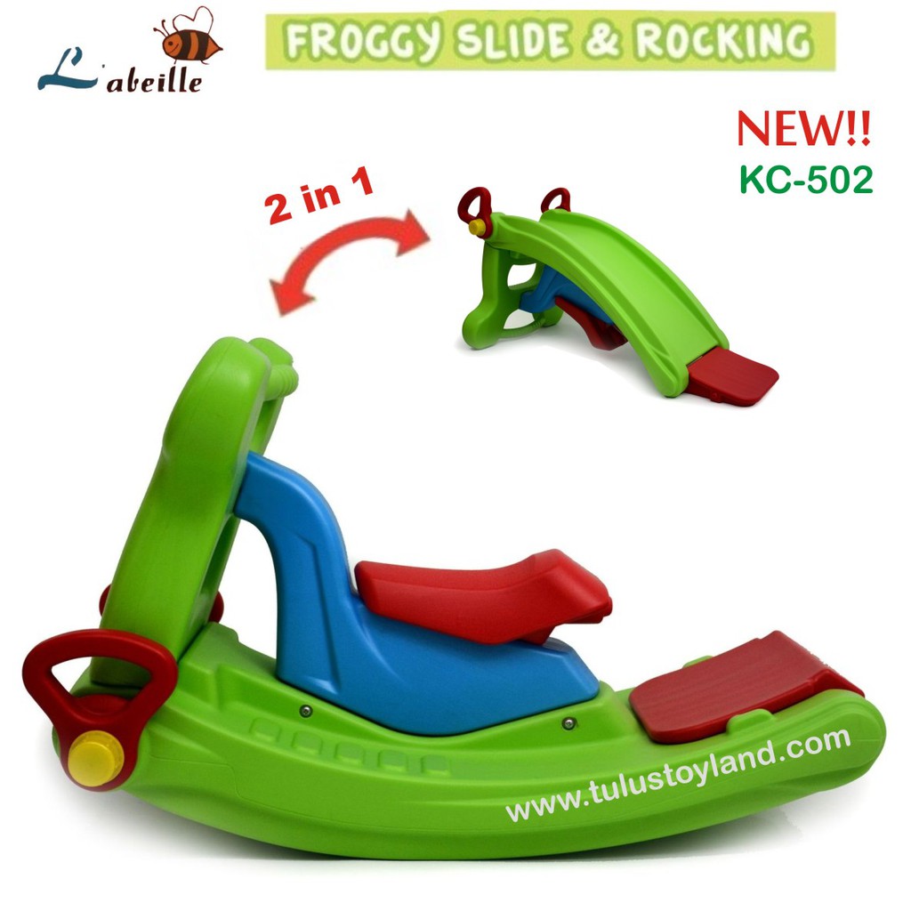 Perosotan Labeille NEW Froggy 2 in 1 Slide to Rocker Kuda Kudaan