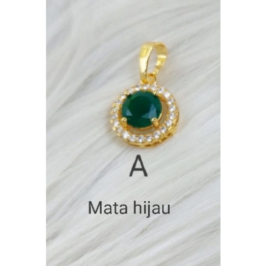 Mamk6 liontin kalung xuping lapis emas dgn mata zircon