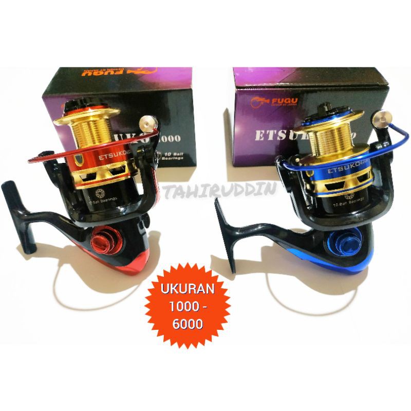Reel FUGU ETSUKO 800 1000 4000 6000 (10 Bearings)