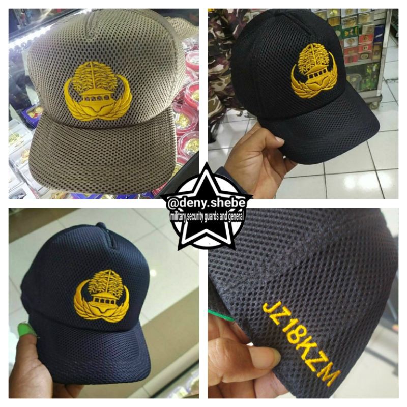 Topi korpri polos hitam  kheki dan biru