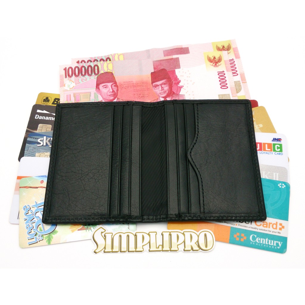 Dompet Kartu Tipis Kulit Asli (Slim Card Holder Wallet)