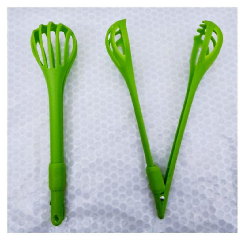 Capit Masak Multifungsi / capit masak 2 in 1 Whisk &amp; Clipper / spatula penjepit telur pengocok telur