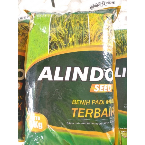 benih padi alindo seed inpari 32 hdb isi 5 kg