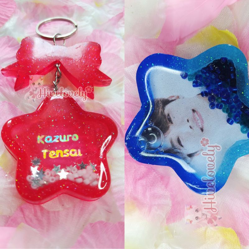 [ Resin Shaker ] Gantungan Kunci & Popsocket Custom