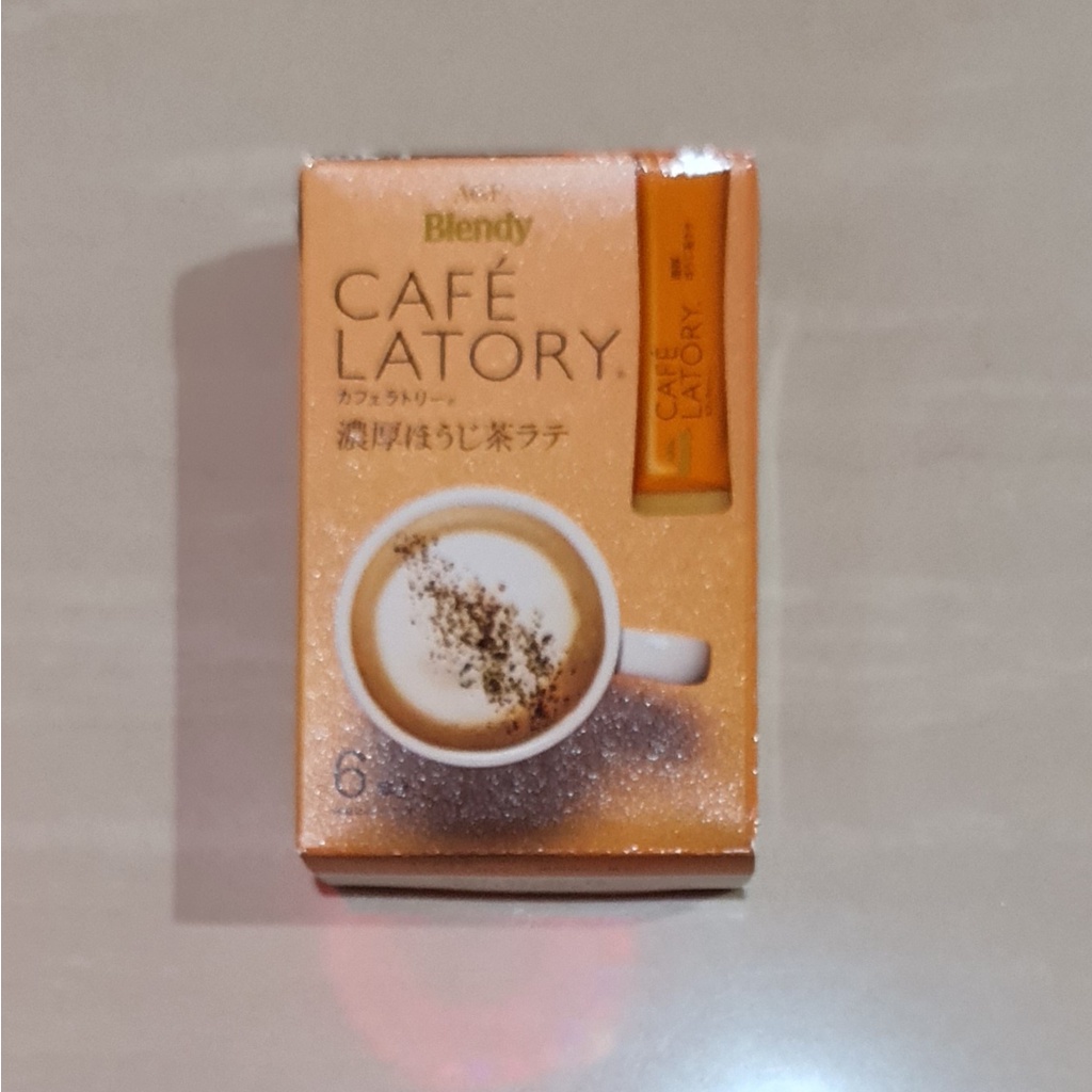 AGF Blendy Cafe Latory Stick Rich Hojicha Latte 6 x 10 Gram