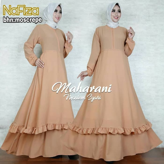 Gamis Syari Dress Muslim Terbaru Nafiza By Maharani