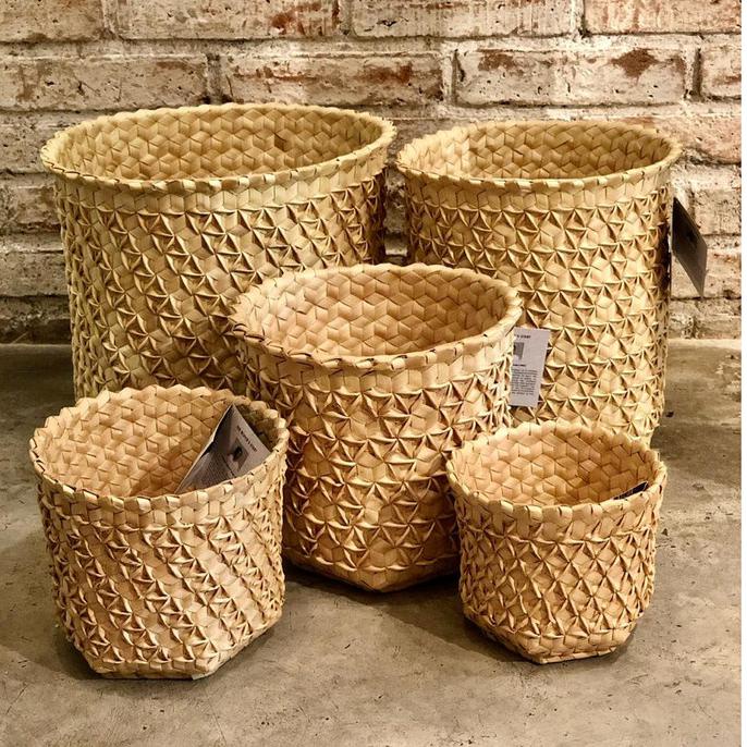 Buruan Serbu] Keranjang Anyaman Lontar Natural - Mini